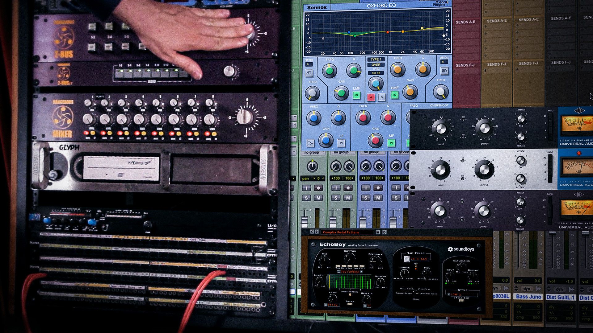 Hybrid digital / analog mixing