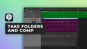 Logic Pro X에서 폴더와 컴을 사용하는 방법