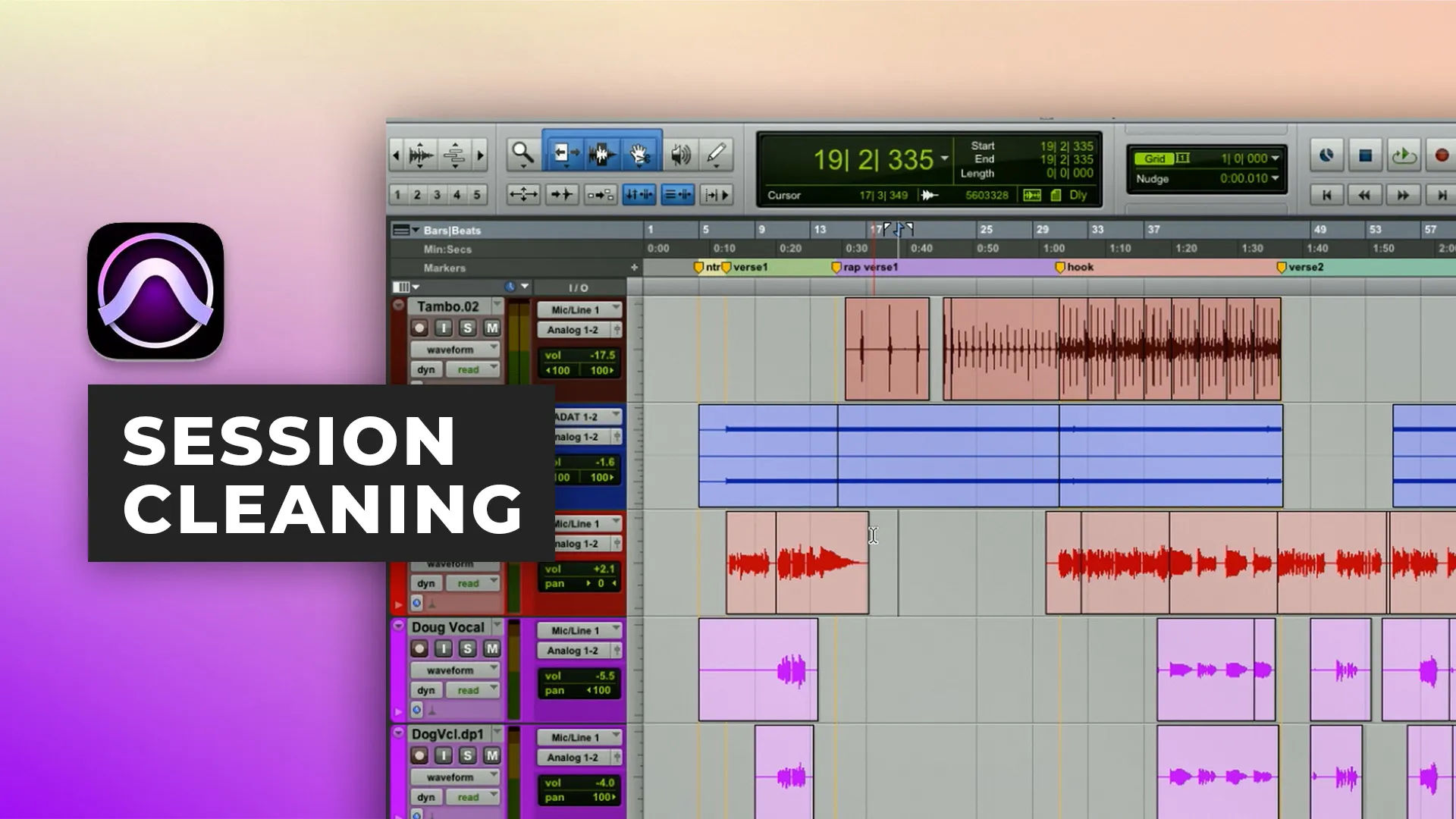 Sitzungsreinigung in Pro Tools