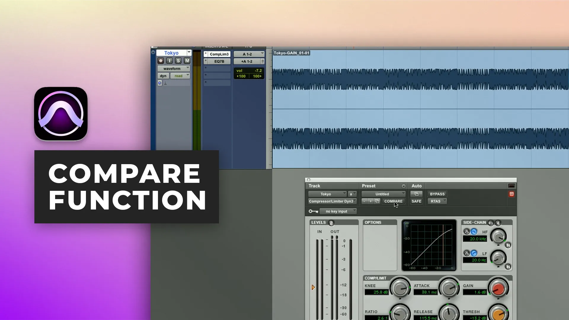Funzione di confronto in Pro Tools
