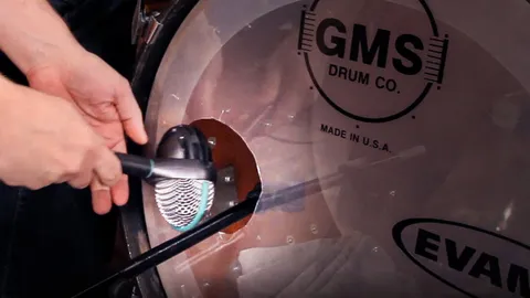 Die Aufnahme einer Bassdrum mit 1 Mikrofon