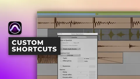 Creating custom shortcuts in Pro Tools