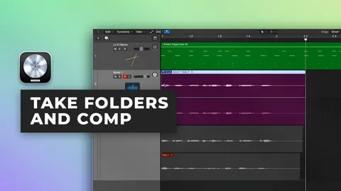Logic Pro X에서 폴더와 컴을 사용하는 방법