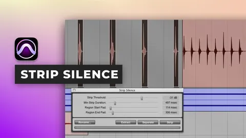 Strip silence dans Pro Tools