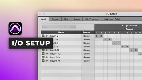 I/O-Einstellungen in Pro Tools